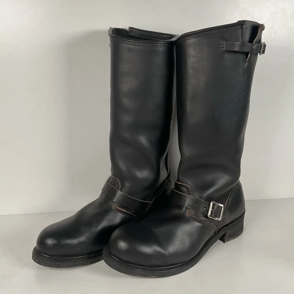 Vintage Carolina Tall Engineer Boots | Saftey Toe | USA Made | Wide | Men’s 12 W